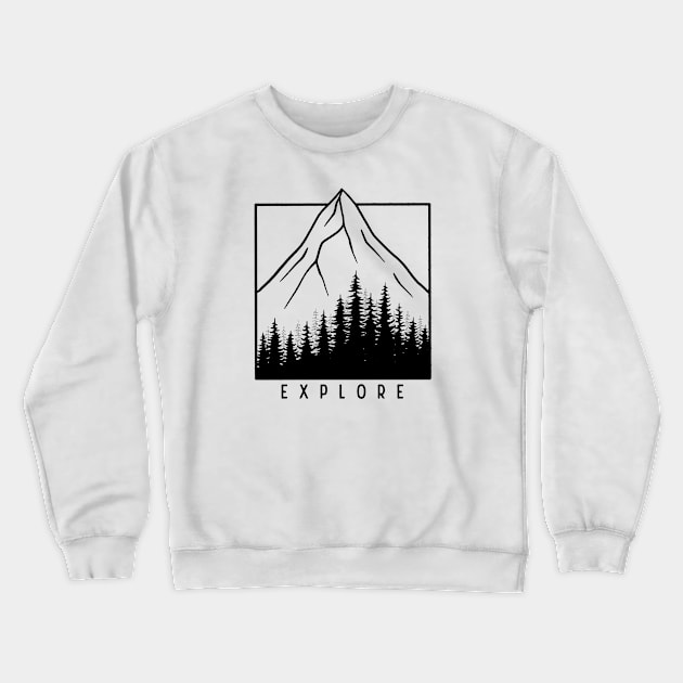 Explore Crewneck Sweatshirt by SommersethArt